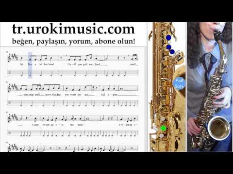 Saksafon tenor Nasıl Çalınır Sia Elastic Heart Bölüm#2 Okul Öğretmen Notalar Eğitim Tablatura