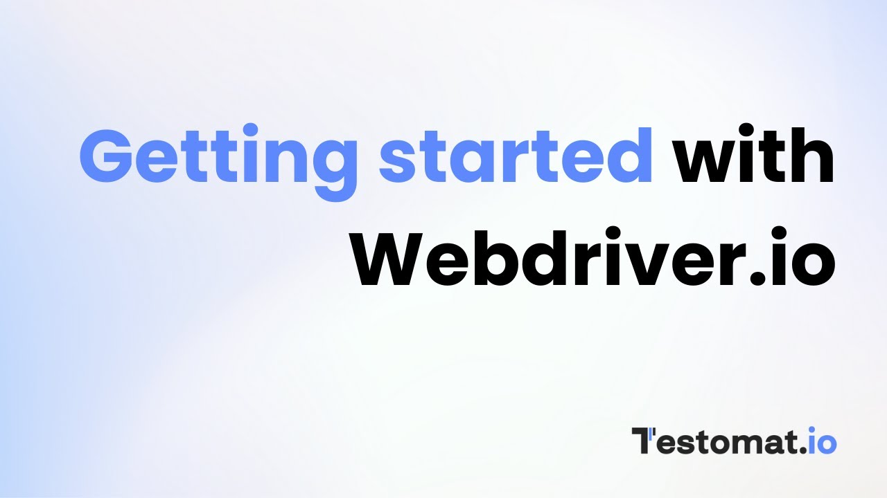 Getting started with Webdriver.io test automation and manual testing in testomat.io