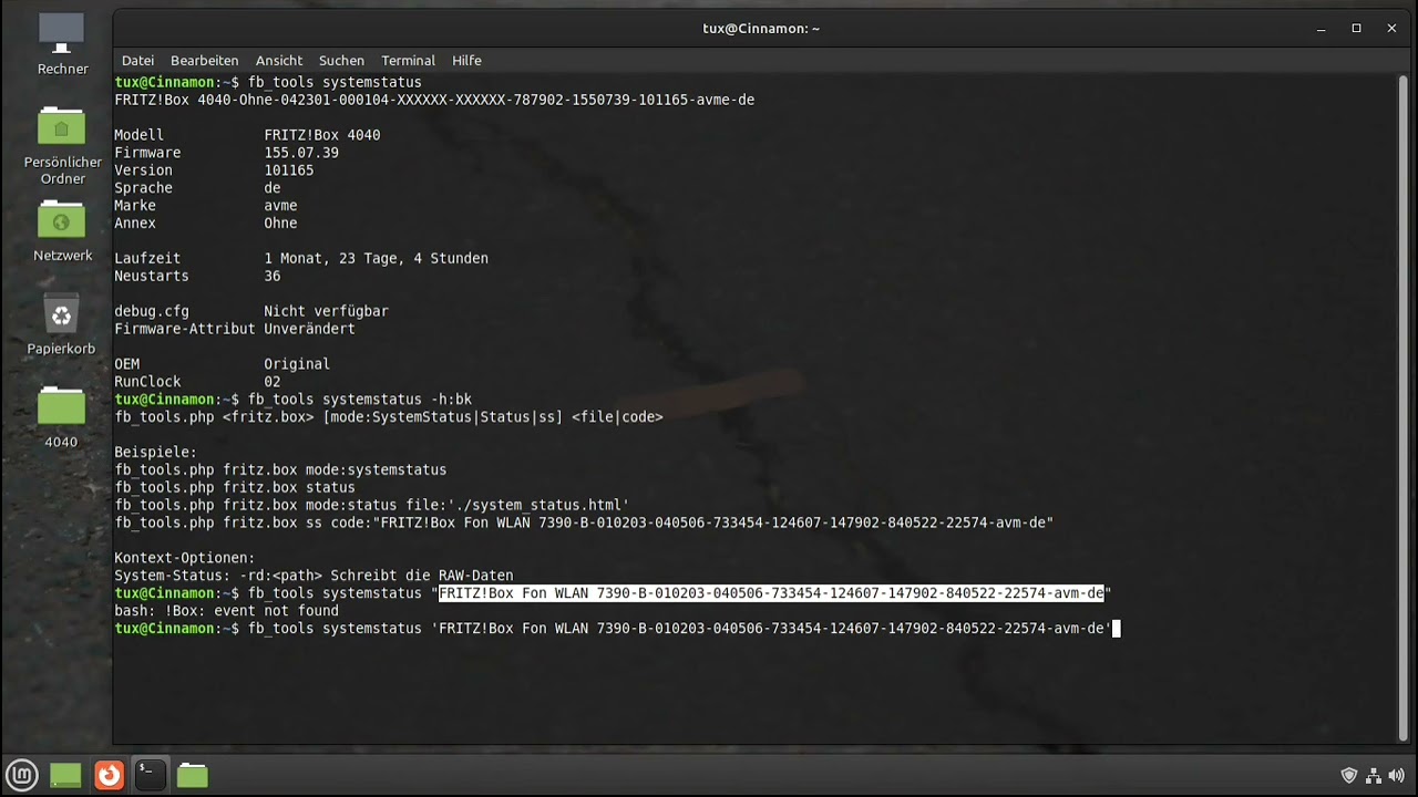 Fritz!Box Tools Einfache Funktionen