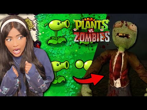 Plants vs Zombies but its a HORROR Game and Terrifying!!