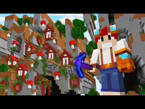 EU CRIEI UMA VILA EM UMA RAVINA NO MINECRAFT - Irmandade