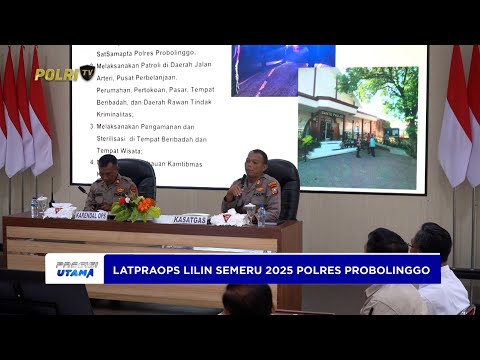 POLRES PROBOLINGGO GELAR LATIHAN PRA OPERASI LILIN SEMERU 2025