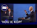Trump en Biden vallen elkaar in de rede: 'Hou toch je kop' | NU.nl