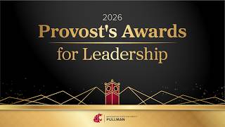 Provost's Awards for Leadership 2026