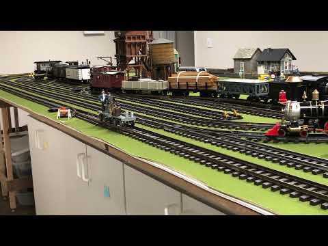 Randy's Bachmann Hand Car and Trailer - motor swap test 4 - Slow Quarter Lap 2025-01-13