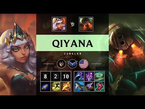 Qiyana Jungle vs Nautilus - NA Diamond Patch 25.17