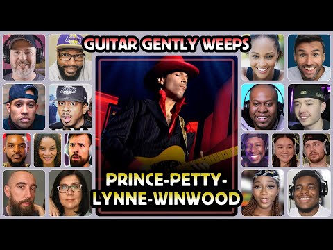 While My Guitar Gently Weeps - Prince, Tom Petty, Jeff Lynne & Steve Winwood - Reaction Compilation