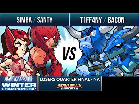 Simba & Santy vs T1FF4NY & Bacon - Losers Quarter Final - WInter Championship NA 2v2
