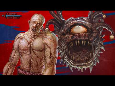 Flesh Golem vs Beholder Zombie | Dungeons & Death Battles | Season 5 Quarter Final
