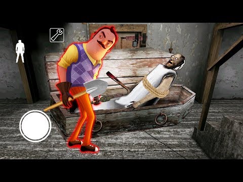КОНЦОВКА ГРЕННИ ПРОТИВ ПРИВЕТ СОСЕД Granny Hello Neighbor Mod