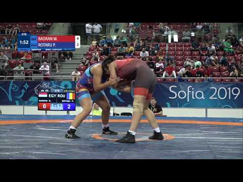 1/8 WW - 69 kg: M. BADRAN (EGY) v. P. ROTARU (ROU)