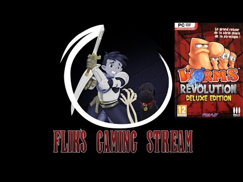 Flik's Gaming Stream 6/8/16 - Worms Revolution