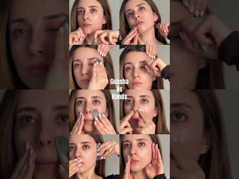 Which one do you prefer?🧐 but with Guasha you see results quicker💪🏼#handmassage#guashamassage