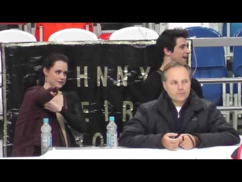 VIRTUE / MOIR, ILINYKH / KATSALAPOV - before practice FD Rostelecom Cup 2012