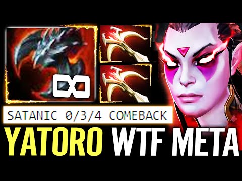🔥 YATORO TA SATANIC Build 0/3/4 Comeback — New Style + Swift Blink Butterfly Legit Carry Dota 2 Pro
