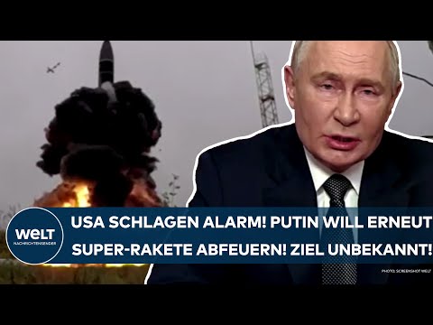 UKRAINE-KRIEG: USA schlagen Alarm! Putin will erneut seine Super-Rakete abfeuern! Ziel unbekannt!