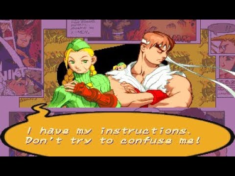 X-Men VS. Street Fighter - Cammy/Ryu Playthrough