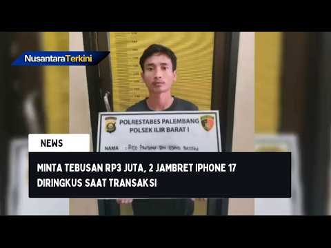 Minta Tebusan Rp3 Juta, 2 Jambret iPhone 17 Diringkus saat Transaksi
