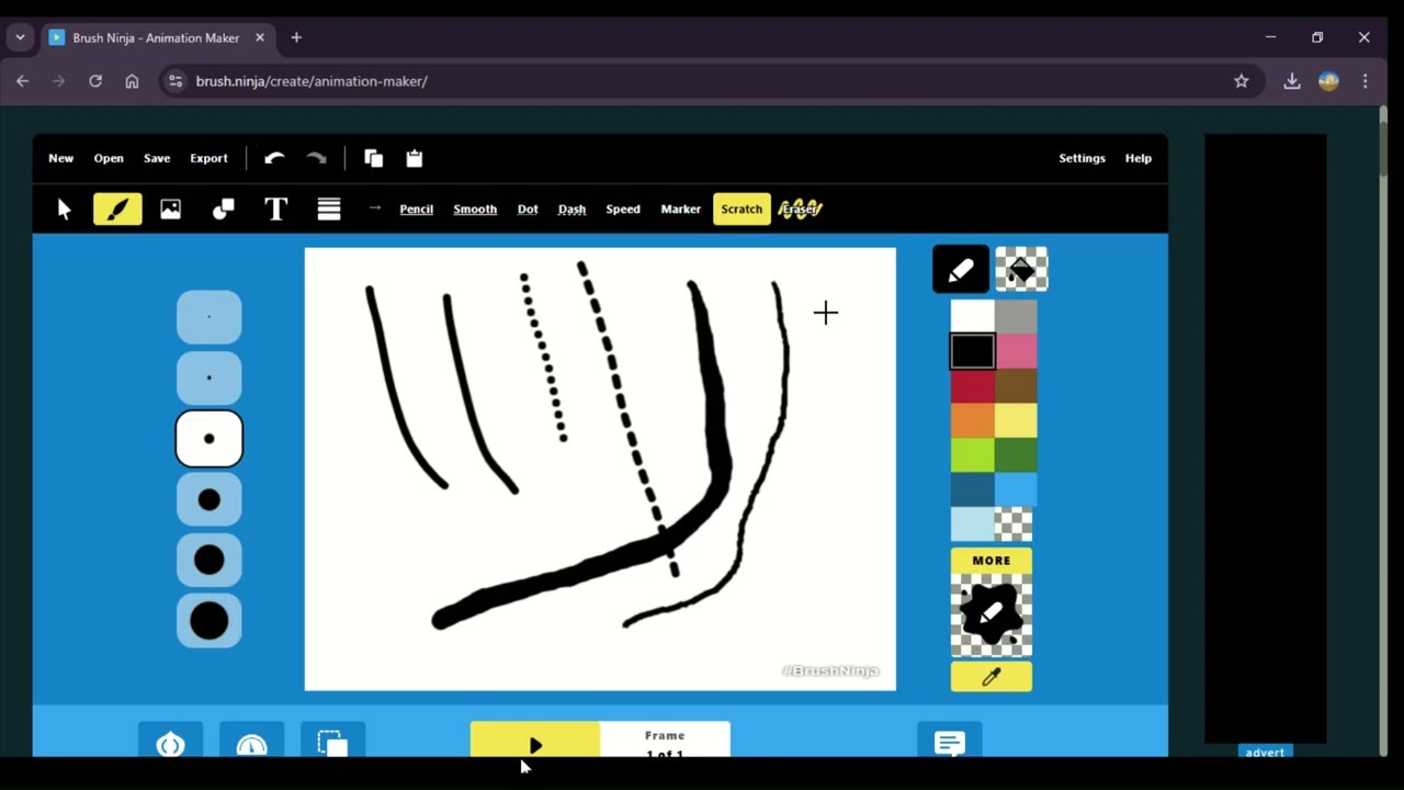 How To Use Brush Ninja Animation Tool For Beginners