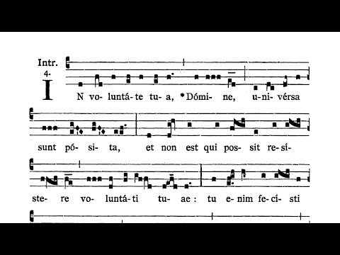 Dominica XXI post Pentecosten (XXI Sunday after Pentecost) - Introitus (In voluntate tua)