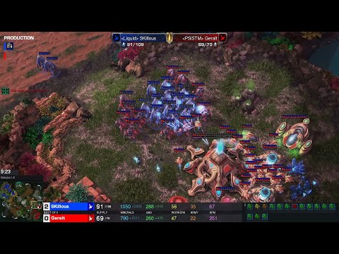 Starcraft II HomeStory Cup XXIII 2023 Jun30 Geralt(P) v SKillous(P) Game 2 MAPS - Babylon LE