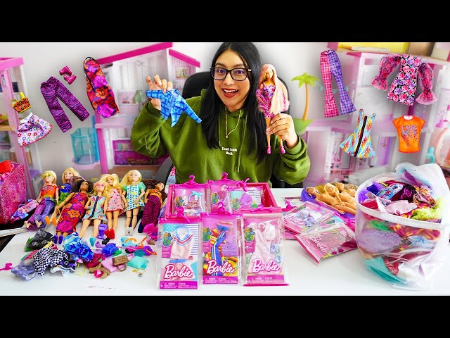 Vídeo relacionado con Barbie Ropa y accesorios, llavero de lujo con vestido rosa y accesorios temáticos de dulces para muñecas Barbie