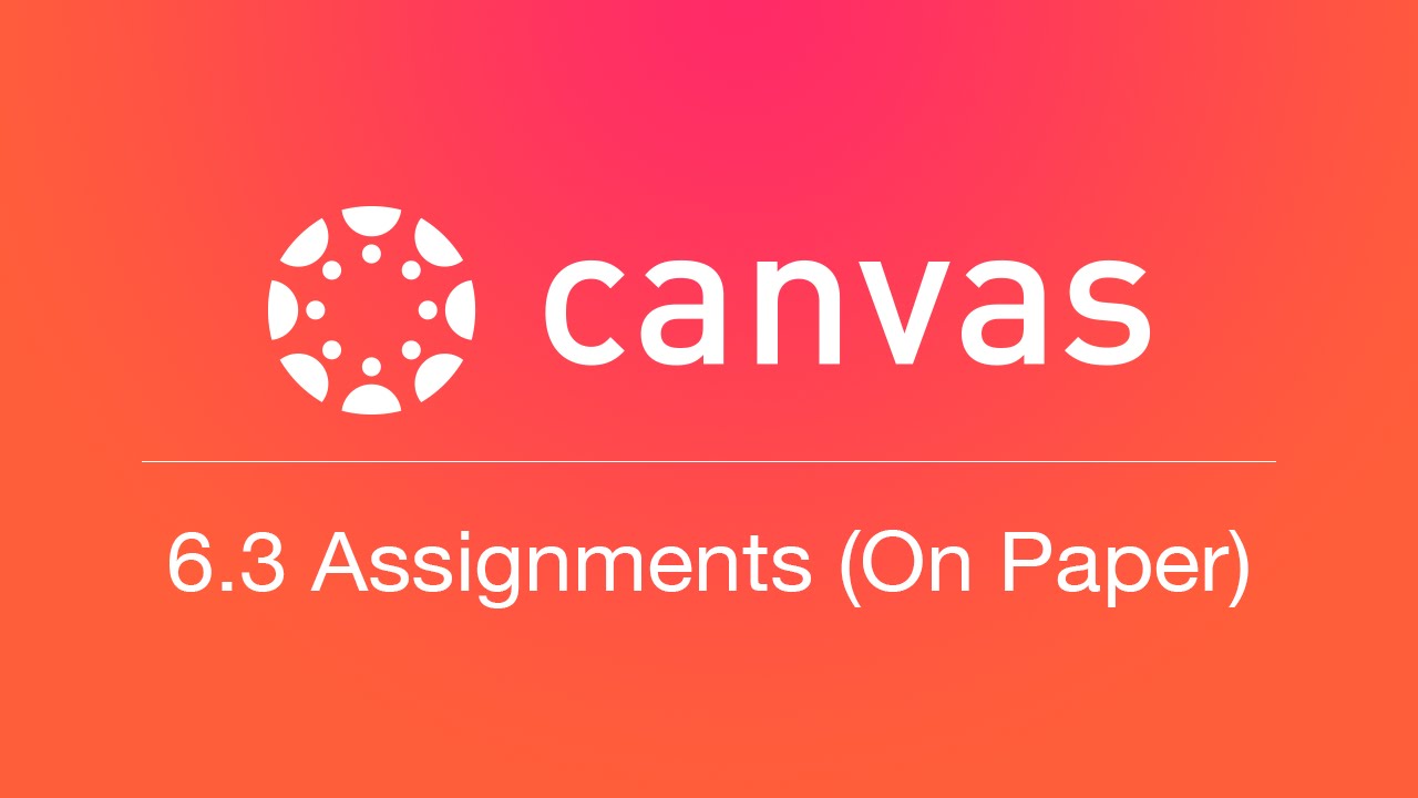 6.3 In Class Assignment Creation (Unit 6 Assignments)