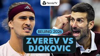 Alexander Zverev vs Novak Djokovic BLOCKBUSTER Clash 🍿 | Beijing 2026 Match Highlights