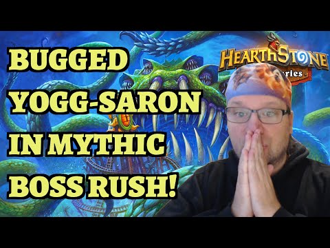 BUGGED Yogg-Saron and a Crazy Ahune Fight - Level 140 Mythic Boss Rush - Hearthstone Mercenaries