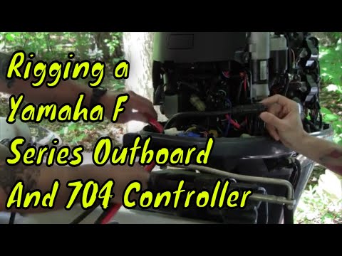 How To Rig A Yamaha F70 Outboard and 704 Control - Rigging - Montauk Restoration 15