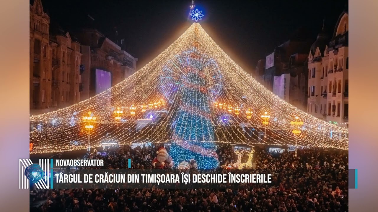 Târgul de Crăciun din Timișoara își deschide înscrierile