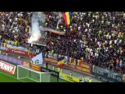 Football Match b/w Romania & Kosovo was interrupt after Serbian fan raised banner "Kosovo is Serbia"