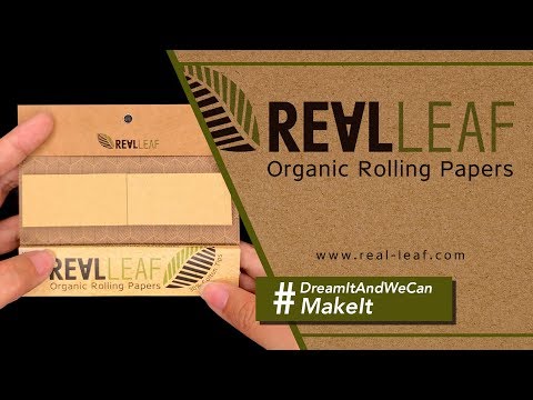 REAL LEAF ORGANIC ROLLING PAPERS | KING SLIM SIZE | LITTTT