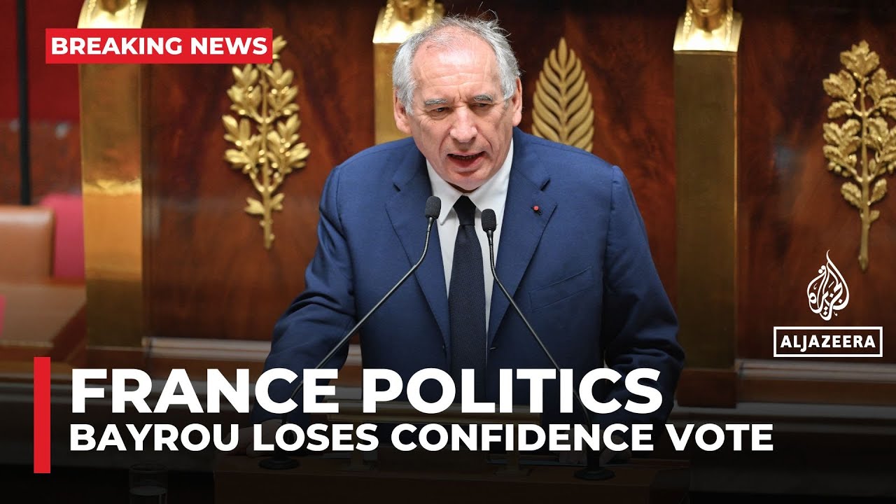 French PM Francois Bayrou loses confidence vote in National Assembly