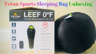 Teton Sports Leef 0 Degrees Sleeping Bag Unboxing