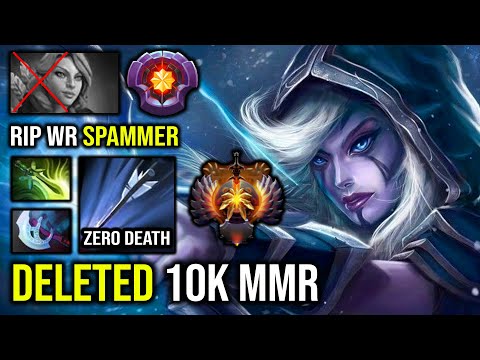 ABSOLUTE CANCER Drow Ranger 2 Marksman Proc Deleted Against 10K MMR Windranger Spammer IMBA DotA 2