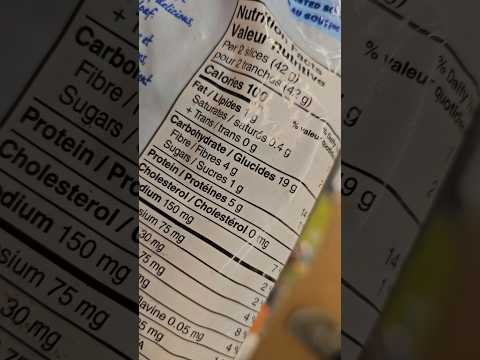 finding another amazing low calorie high fiber bread for weight loss! (50 calories per slice)