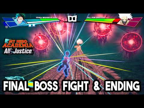 Deku Vs All For One Chaos Final Boss Fight & Story Ending | MY HERO ACADEMIA Alls Justice (4K 60FPS)