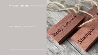Wood Name Tag Items & Labels