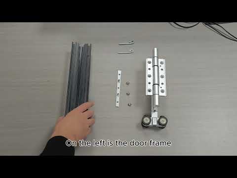 75 series aluminum folding door hinge adjustment guide