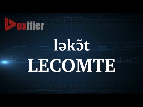 How to Pronunce Lecomte in French - Voxifier.com