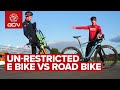 Just How Much Faster Is An Un Restricted E Bike Than A Road Bike
