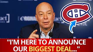 HABS JUST BROUGHT IN A HUGE STAR! NO ONE COULD BELIEVE IT! CANADIENS NEWS