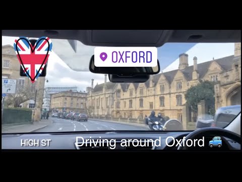 Driving around Oxford | from the Plain roundabout via Longwall St to Summertown