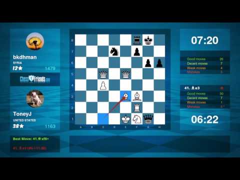 Chess Game Analysis: ToneyJ - bkdhman : 1-0 (By ChessFriends.com)