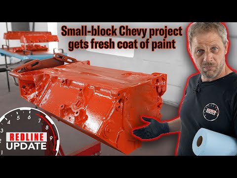Painting a small-block Chevy engine (plus bonus 1060HP blower SBC footage!)