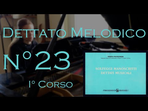 Dettato Melodico n.23 - I Corso - N. Poltronieri