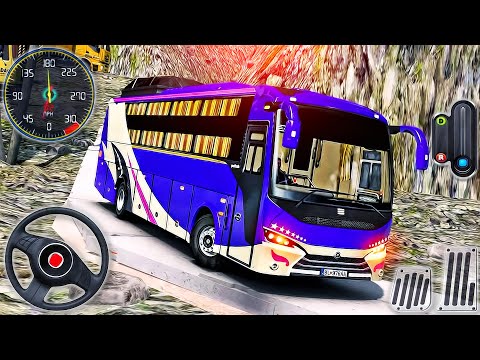 Offroad Coach Bus Driving Simulator - Uphill Transport Tourist Driver 3D - Android GamePlay #4