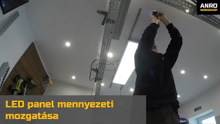 Videó: How its made: LED panel light moving on the ceiling with Arduino