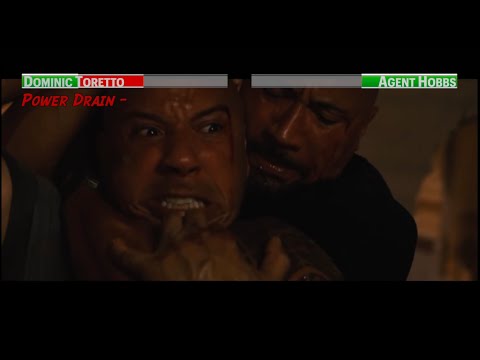 Dominic Toretto vs Agent Hobbs...with healthbars